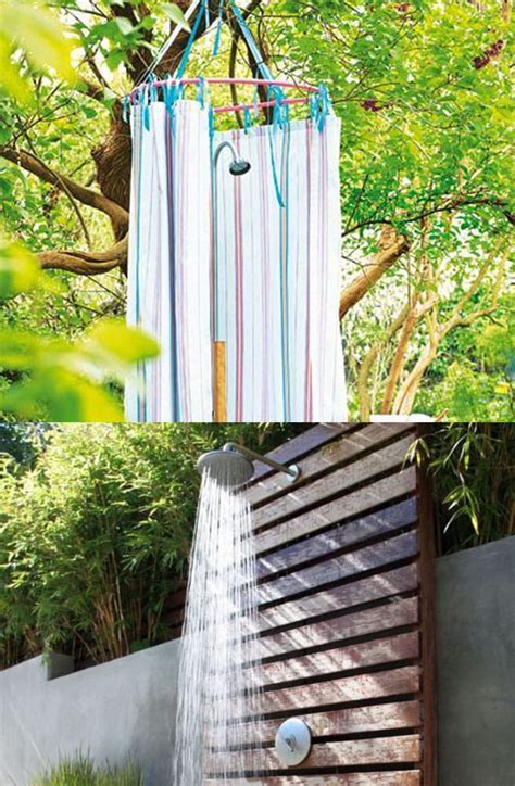 easy outdoor shower|More.